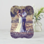 Gehuwd en Merry Feestdagenkaart (Staand voorkant)