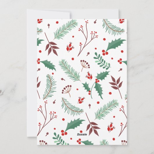 Gehuwd en Merry Feestdagenkaart (Achterkant)