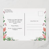 Gehuwd en Merry Folie Feestdagen Briefkaart (Achterkant)