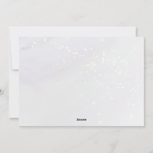 Gehuwd en Merry | Gold-kerstscript foto Feestdagenkaart (Achterkant)