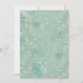 Gehuwd en Merry Holiday Greenery Feestdagenkaart (Achterkant)