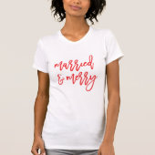 Gehuwd en Merry | Kerstmis T-shirt (Voorkant)