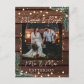 Gehuwd en met Bright Kundenspezië Foto Holiday Feestdagenkaart (Voorkant)