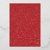 Gehuwd en smederij | Bekendmaking kerstbruiloft Folie Feestdagenkaart (Achterkant)