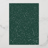 Gehuwd en smederij | Bekendmaking kerstbruiloft Folie Feestdagenkaart (Achterkant)