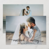 Gehuwd en smederij feestdagenkaart (Voorkant / Achterkant)