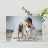 Gehuwd en smederij feestdagenkaart (Staand voorkant)