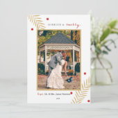 Gehuwd en smederij feestdagenkaart (Staand voorkant)