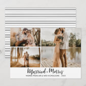Gehuwd en smederij | Foto van de Moderne Pas getro Feestdagenkaart (Voorkant / Achterkant)