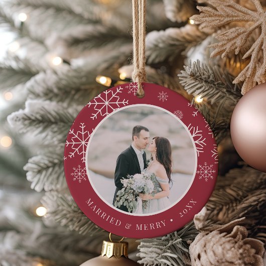 Gehuwd en smederij | Weddenfoto Keramisch Ornament