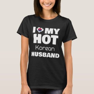 Gehuwd Hot Korea Man Ik hou van mijn hot-Koreaans  T-shirt
