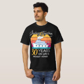Gehuwd in 30 jaar bruiloft Jubileum Cruise-Rec T-shirt (Voorkant volledig)