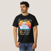Gehuwd in 36 jaar Wedding Jubileum Cruise-Rec T-shirt (Voorkant volledig)