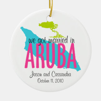 Gehuwd in Aruba Ornament