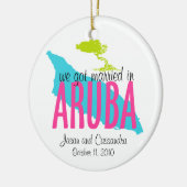 Gehuwd in Aruba Ornament (Links)