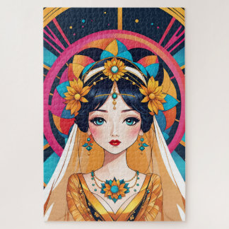 Gehuwd in de kunst van Pop Art Legpuzzel