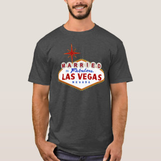 Gehuwd in Fabulous Las Vegas, Nevada neon-teken T-shirt