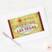 Gehuwd in Fabulous Las Vegas -  Rechthoekige Sticker (Envelop)
