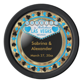 Gehuwd in Las Vegas - Bedankt | Blauw Poker Chips