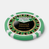 Gehuwd in Las Vegas - Bedankt | Groen Poker Chips (Enkel)