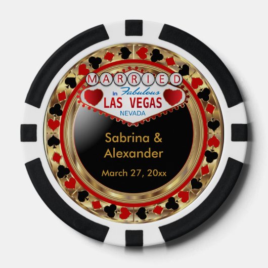 Gehuwd in Las Vegas - Bedankt Poker Chips (Voorkant)
