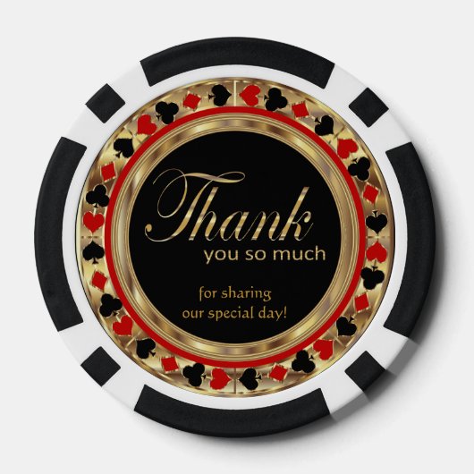 Gehuwd in Las Vegas - Bedankt Poker Chips (Achterkant)