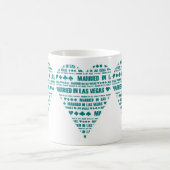 Gehuwd in Las Vegas blauwgroen/witte mok (Center)