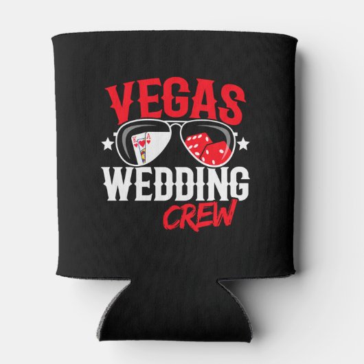 Gehuwd in Las Vegas - Vegas Wedding Party Blikjeskoeler (Achterkant)