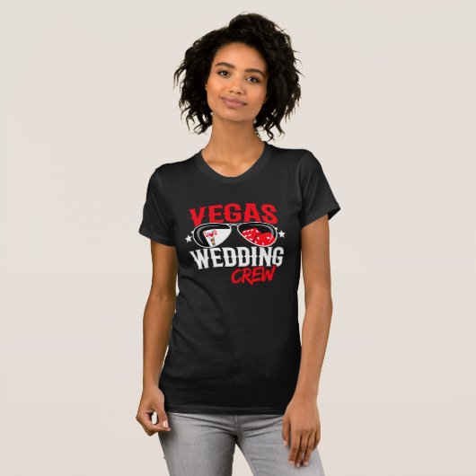Gehuwd in Las Vegas - Vegas Wedding Party T-shirt (Voorkant volledig)