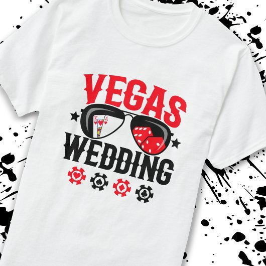 Gehuwd in Las Vegas - Vegas Wedding Party T-shirt