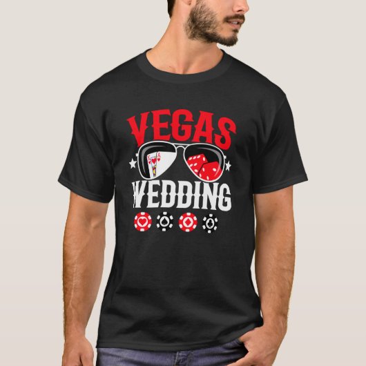 Gehuwd in Las Vegas - Vegas Wedding Party T-shirt (Voorkant)
