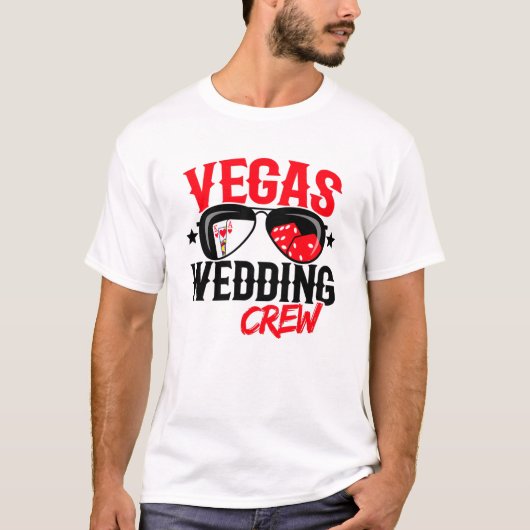 Gehuwd in Las Vegas - Vegas Wedding Party T-shirt (Voorkant)
