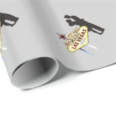 Gehuwd in Las Vegas wrapping Paper Cadeaupapier (Rol Hoek)