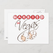 Gehuwd in Vegas Briefkaart (Voorkant / Achterkant)