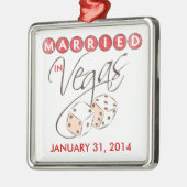 Gehuwd in Vegas Dice Keepomwille Ornament (Links)