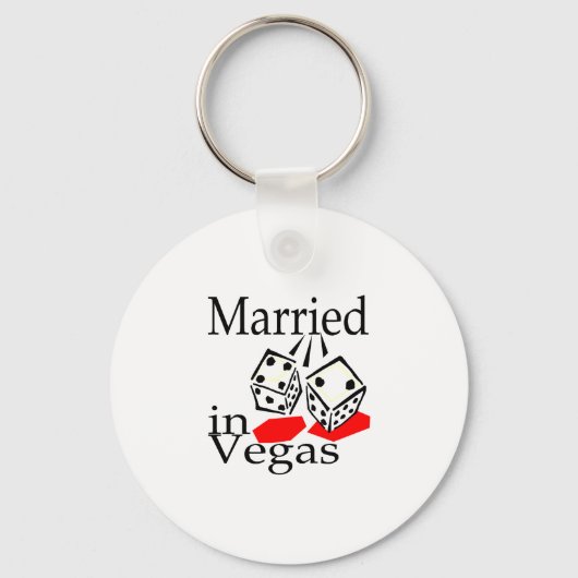 Gehuwd in Vegas Sleutelhanger (Voorkant)