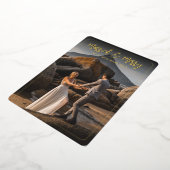 Gehuwd Lijst Folie feestdag Kaart (Gedraaid)