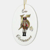 Gehuwd met 15e kerstversiering keramisch ornament (Links)