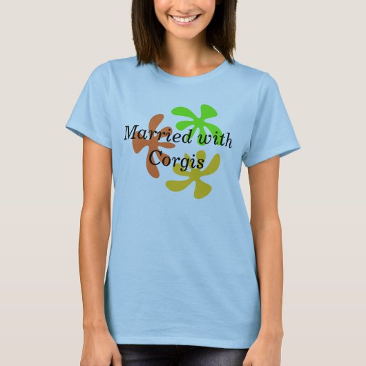 Gehuwd met Corgis T-shirt (Voorkant)