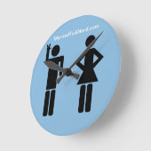 Gehuwd met een nerd ronde klok (Hoek)