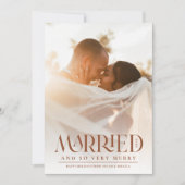 Gehuwd met Elegant Terracotta - Kerstmis Feestdagenkaart (Voorkant)