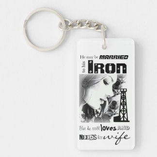 Gehuwd met IRON, houdt van en heeft zijn WIFE nodi Sleutelhanger
