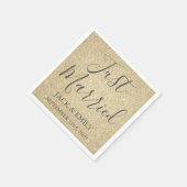 Gehuwd met luxe gouden servetten (Hoek)