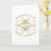 Gehuwd met mijn beste vriend 20th kaart (Gele Bloem)