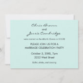 Gehuwd op een uitnodiging voor een cruise Weddensc (Achterkant)