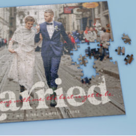 Gehuwd | Pasgetrouwd Huwelijksfoto Persoonlijk Legpuzzel