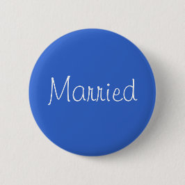 "Gehuwd" pop Ronde Button 5,7 Cm