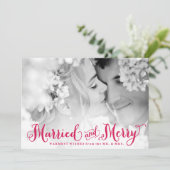 Gehuwd rood en de Vrolijke Kerstkaart van het Pas (Staand voorkant)