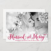 Gehuwd rood en de Vrolijke Kerstkaart van het Pas (Voorkant / Achterkant)