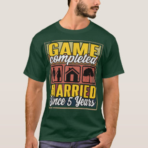 Gehuwd sinds 5 jaar 15e bruiloft t-shirt